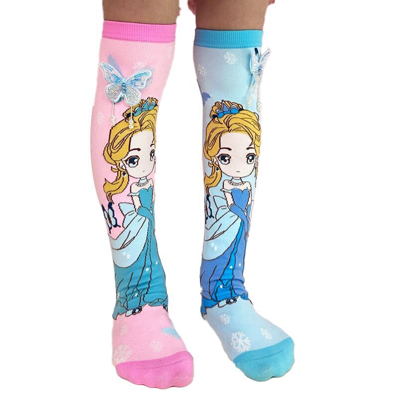 (Pre Order)Girls Fall&Winter Cartoon Jacquard Stockings