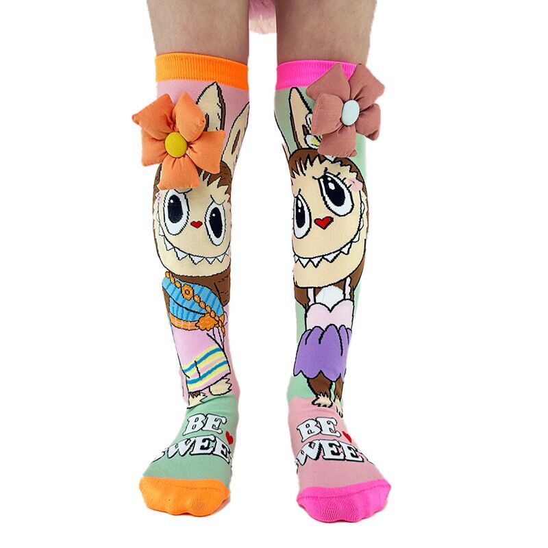 (Pre Order)Girls Fall&Winter Cartoon Jacquard Stockings