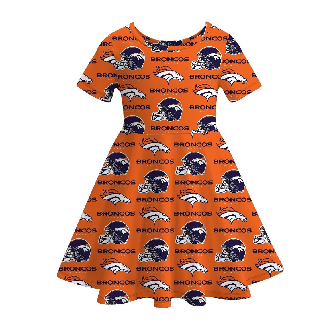 (Pre Order)Boys and Girls Football Print Top&Dress