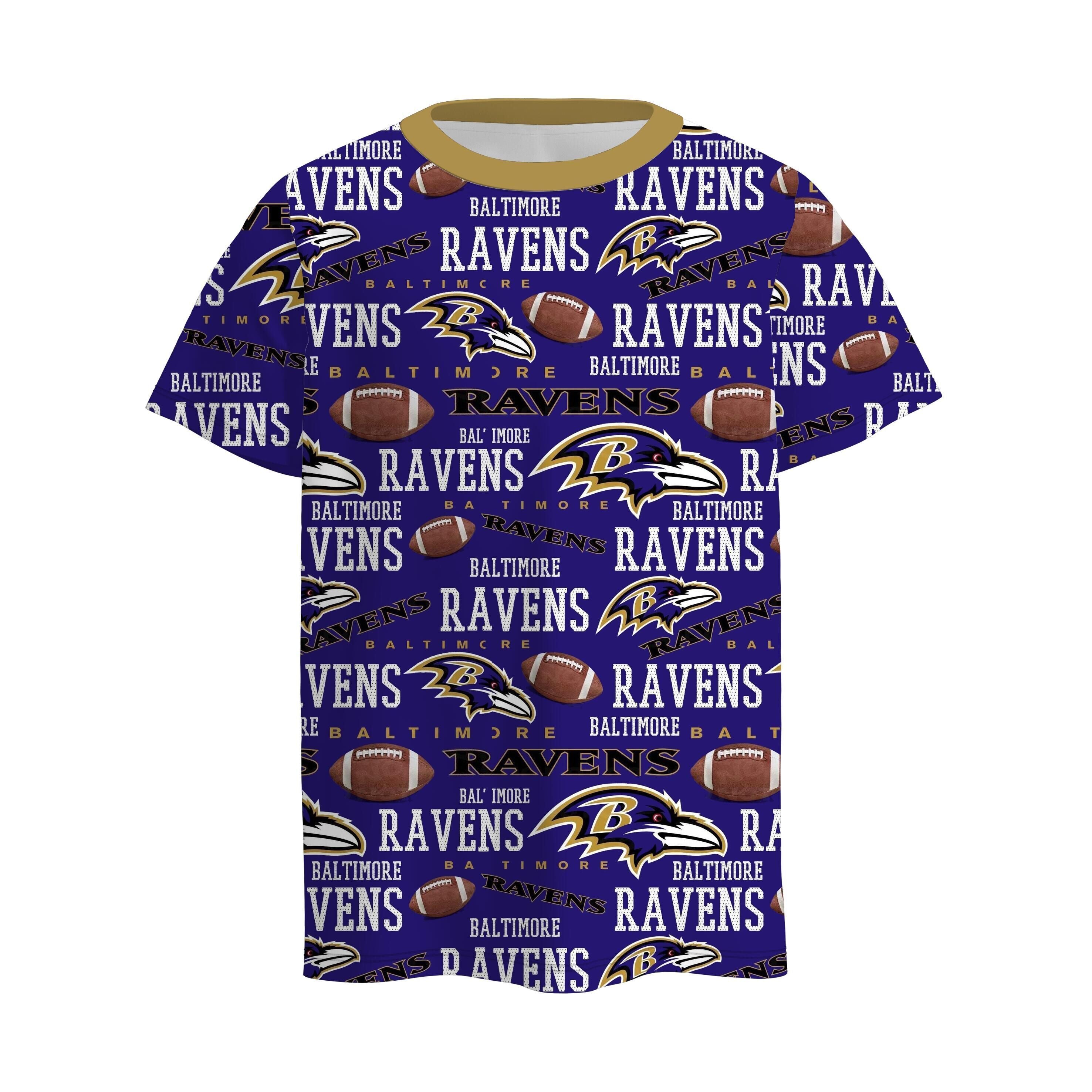 (Pre Order)Boys and Girls Football Print Top&Dress
