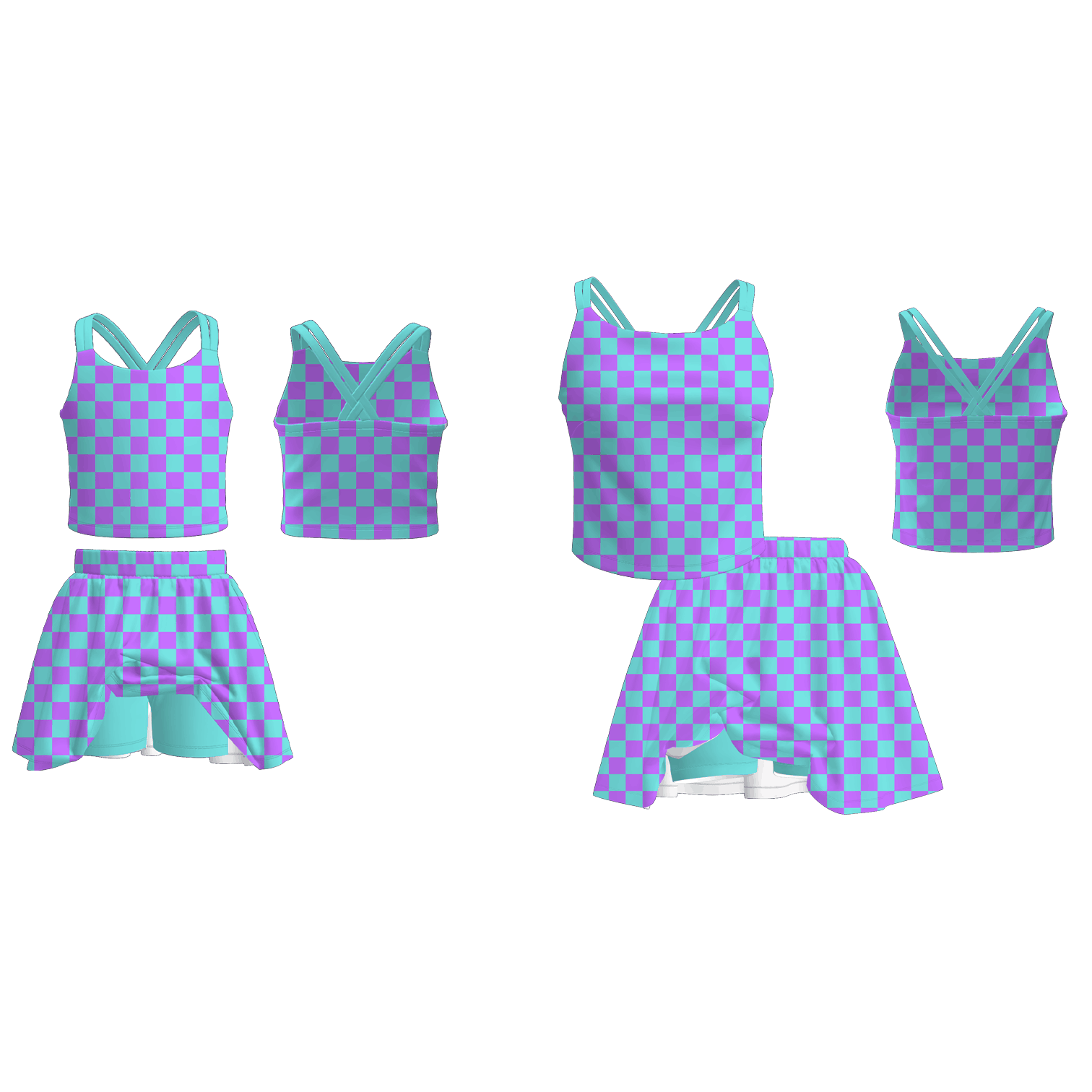 (Pre Order)Family Spring&Summer Print Skort Set