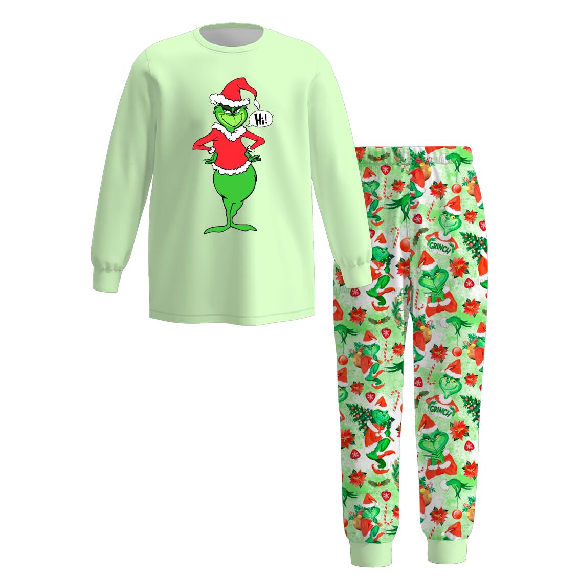 (Pre Order)Adults Christmas Cartoon Print Pajamas