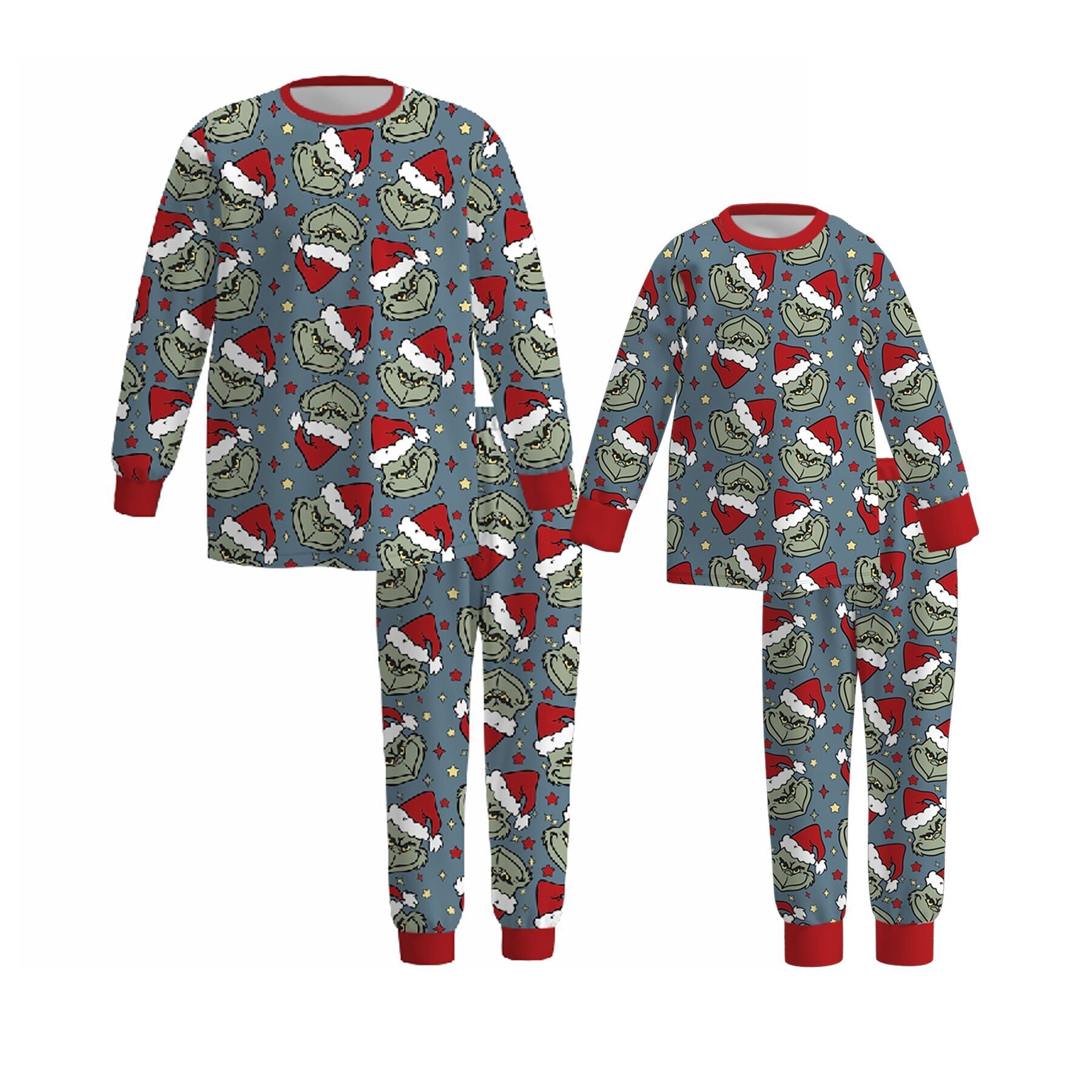 (Pre Order)Family Christmas Cartoon Print Pajamas