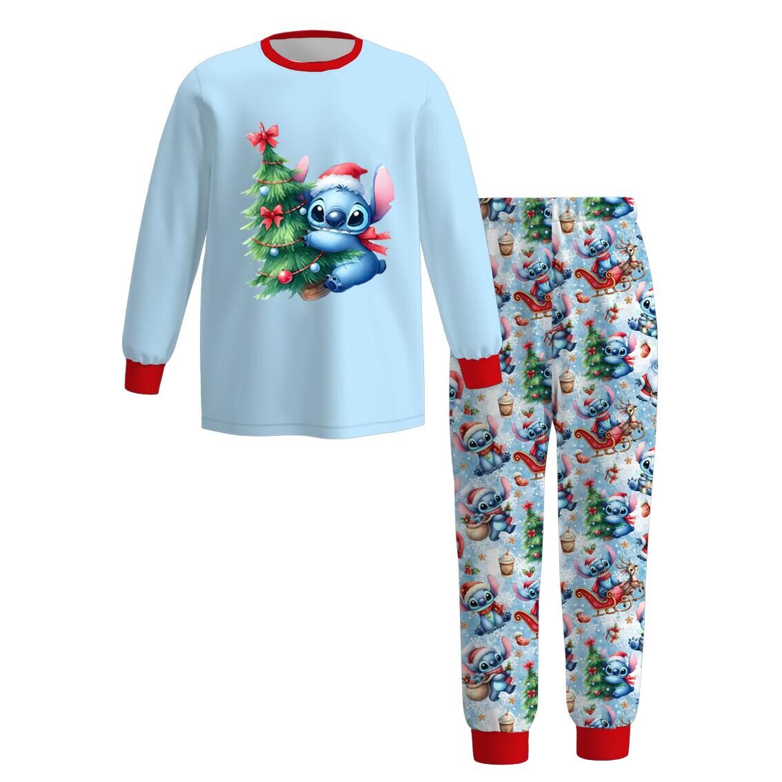 (Pre Order)Family Christmas Cartoon Print Pajamas