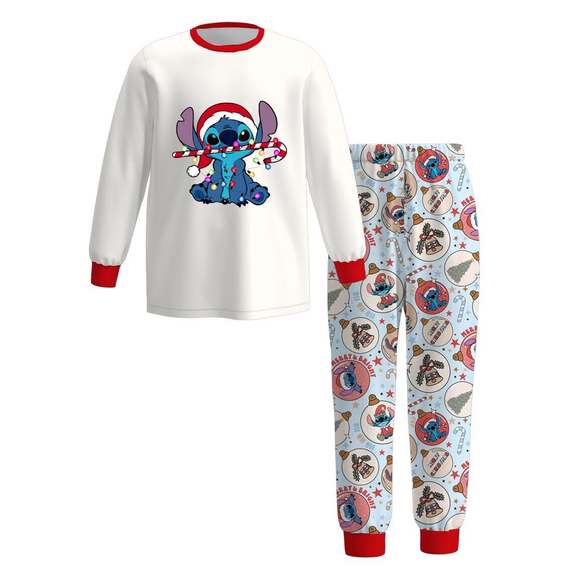 (Pre Order)Family Christmas Cartoon Print Pajamas