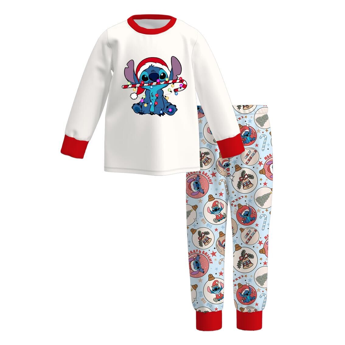 (Pre Order)Family Christmas Cartoon Print Pajamas