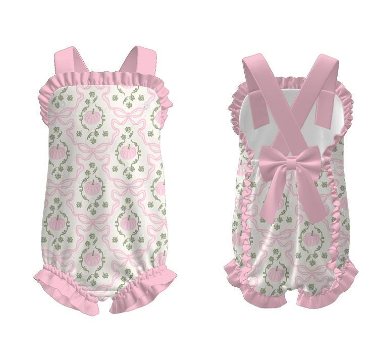 (Pre Order)Toddler Girls Floral Print Romper