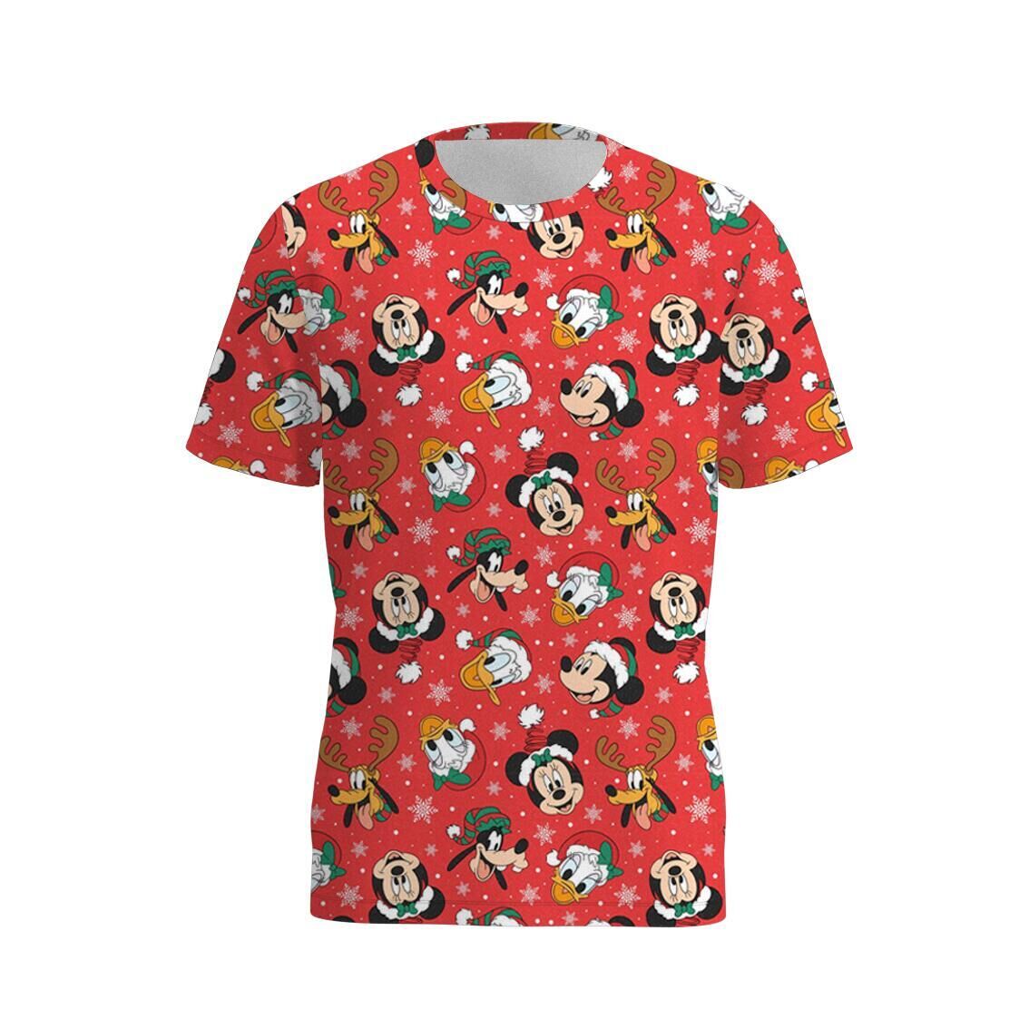 (Pre Order)Family Christmas Cartoon Print Dress,Set&Top