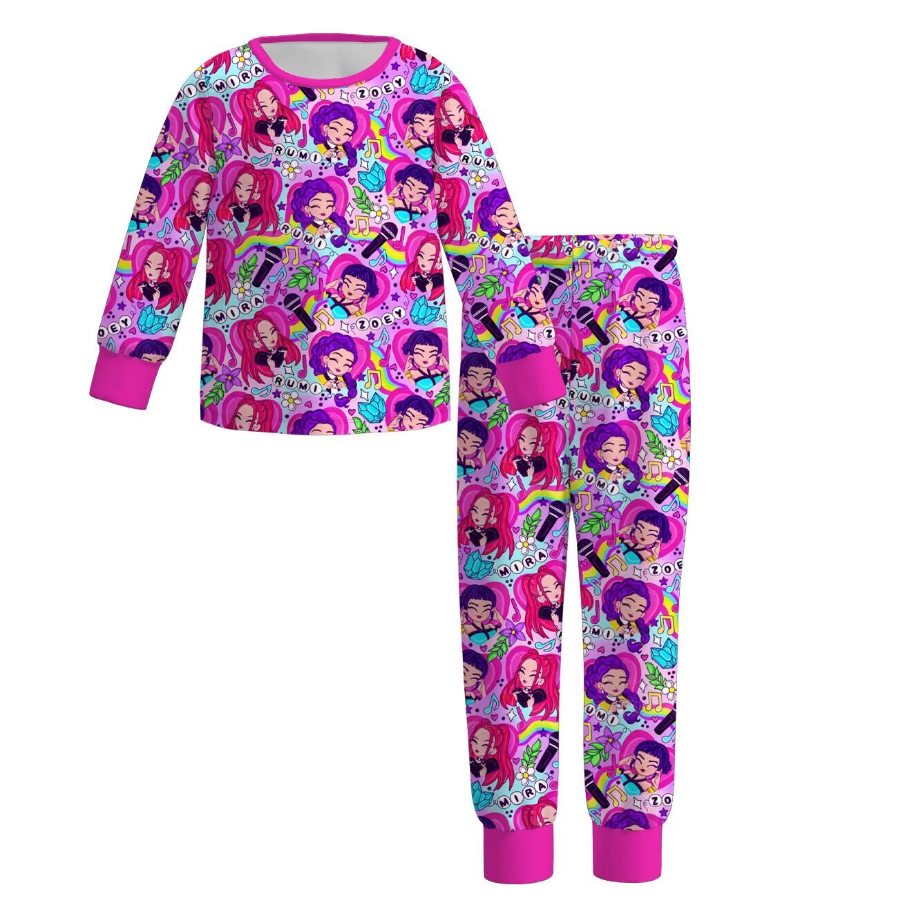 (Pre Order)Girls Movie Character Print Pajamas