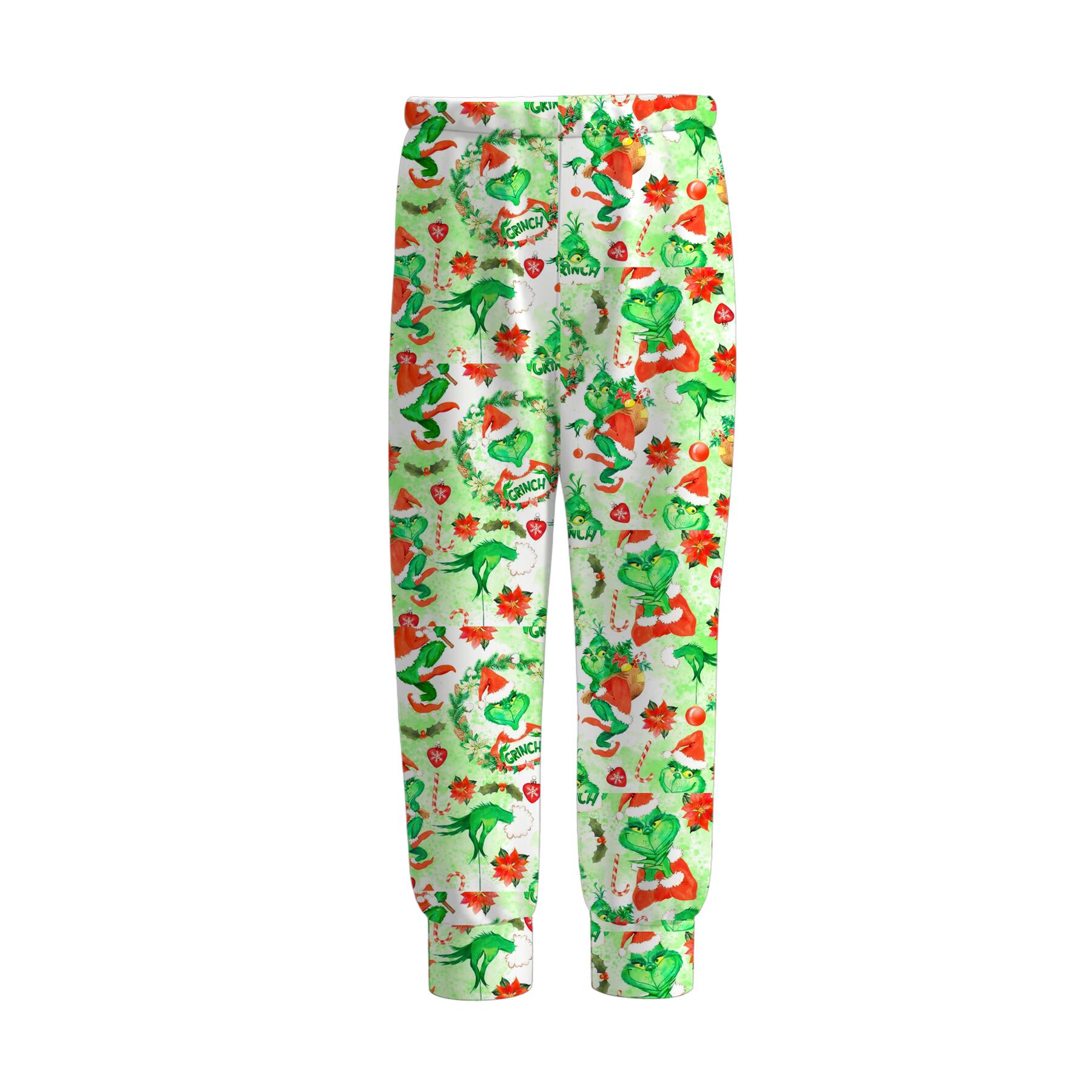 (Pre Order)Boys Christmas Cartoon Print Pajamas