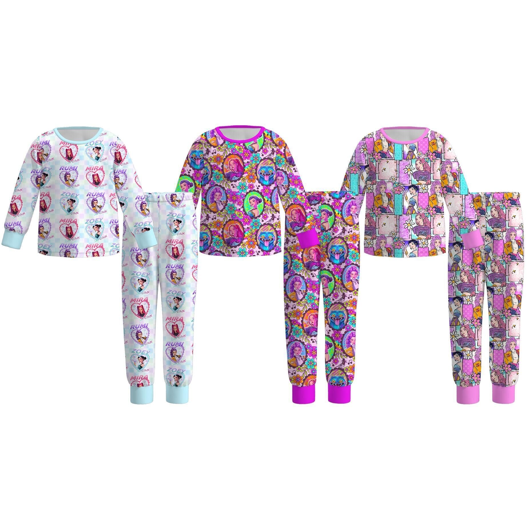 (Pre Order)Girls Movie Character Print Pajamas