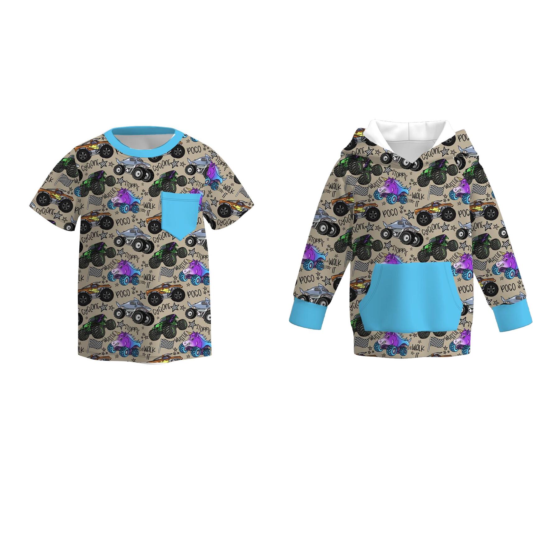 (Pre Order)Boys Spring&Summer Truck Print Top