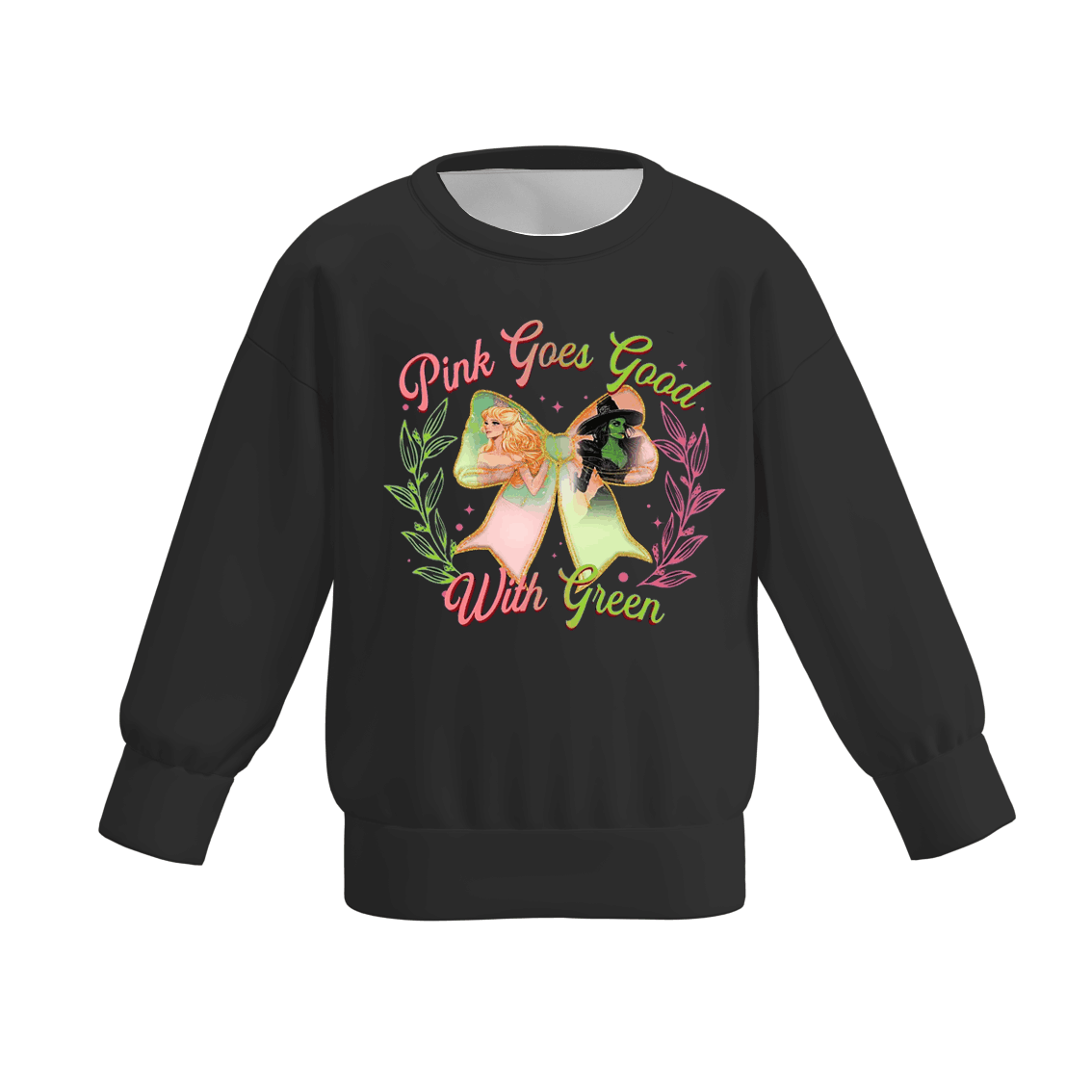 (Pre Order)Girls Spring&Summer Witch Print Sweatshirt