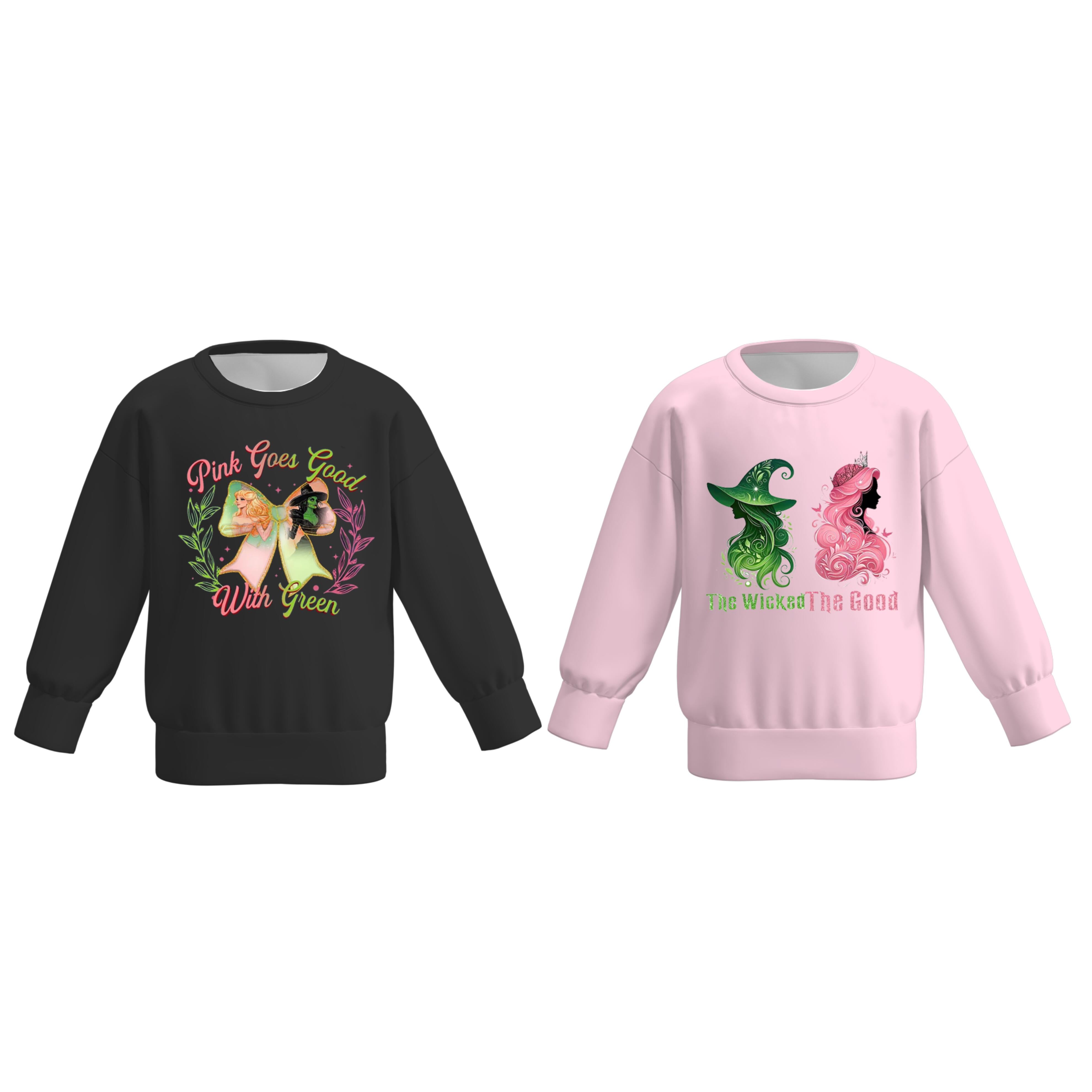 (Pre Order)Girls Spring&Summer Witch Print Sweatshirt
