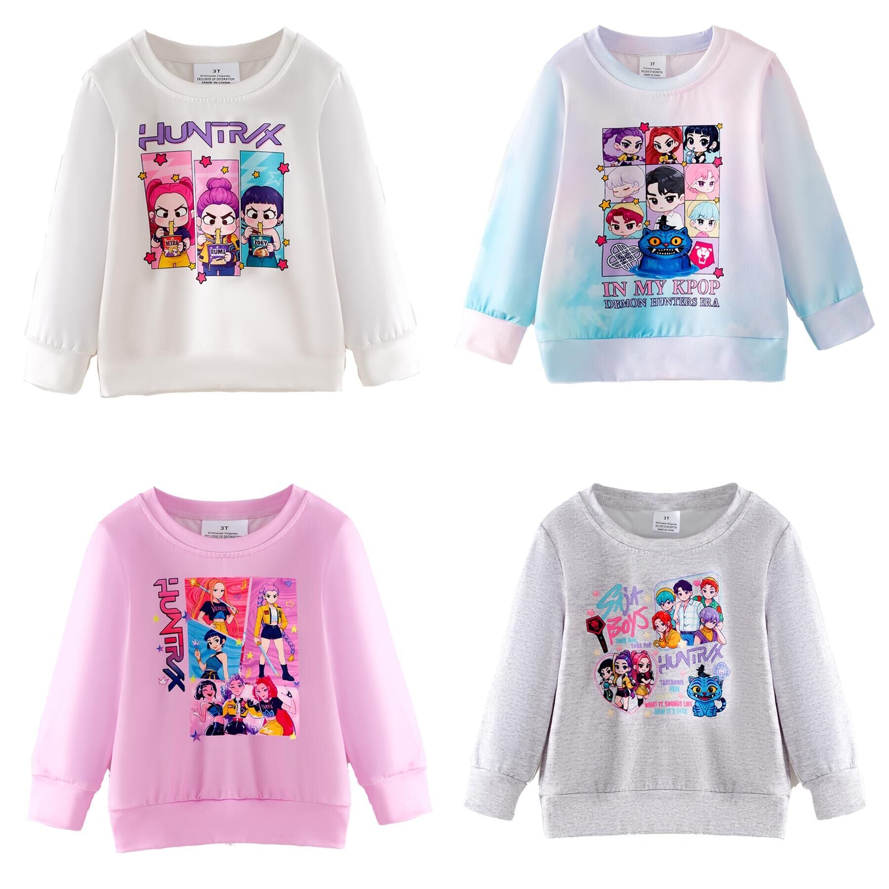 (Pre Order,Prepack Zone)Girls Movie Character Print Top(Mix Size)