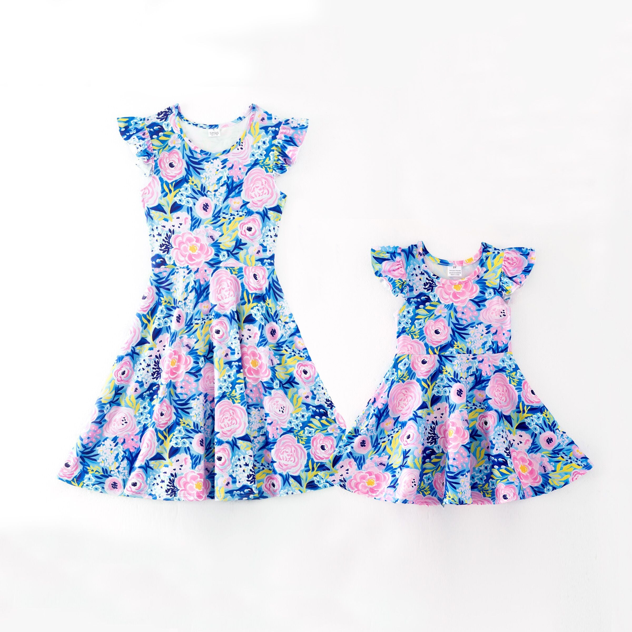 (Pre Order,Prepack Zone)Family Floral Print Dress