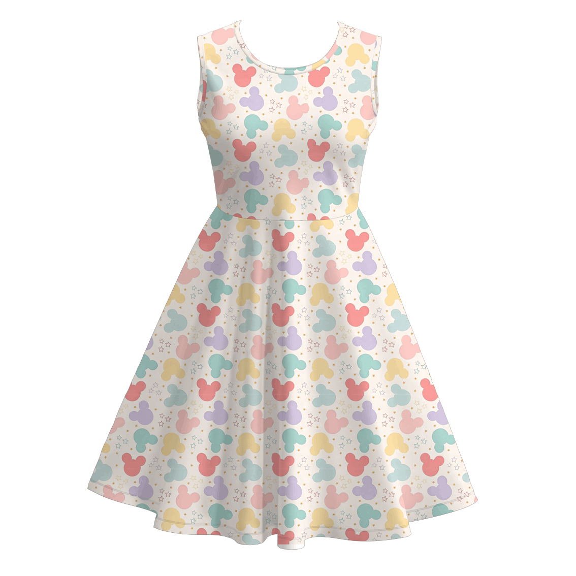 (Pre Order)Adults Spring&Summer Cartoon Print Top&Dress