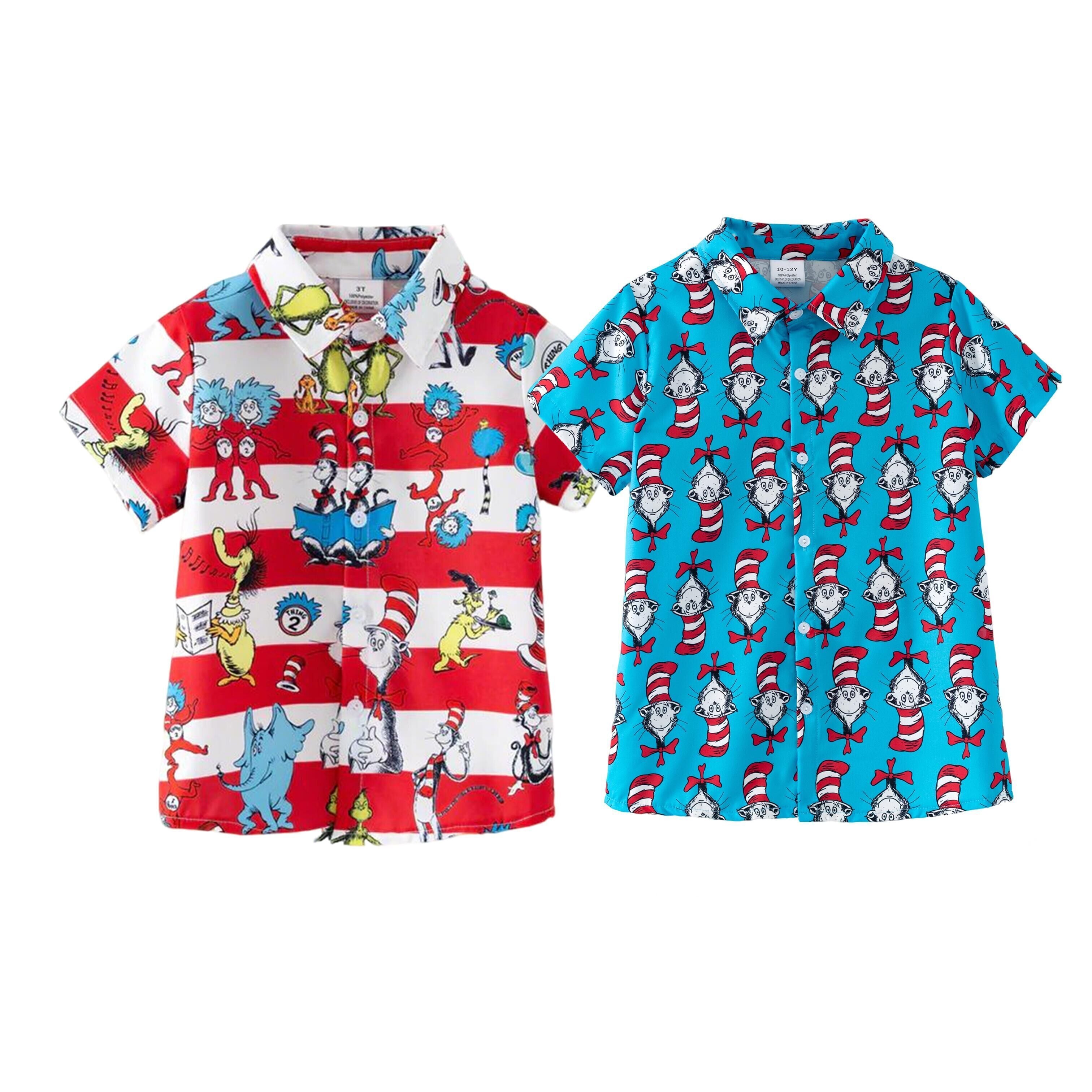 (Pre Order,Prepack Zone)Boys Spring&Summer DR SEUSS Print Top(Mix Size)