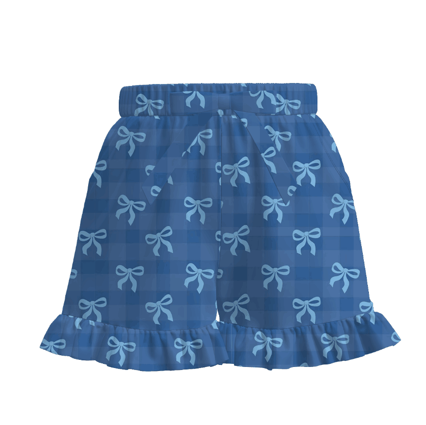 (Pre Order)Mommy and Me Spring&Summer Bow Print Shorts