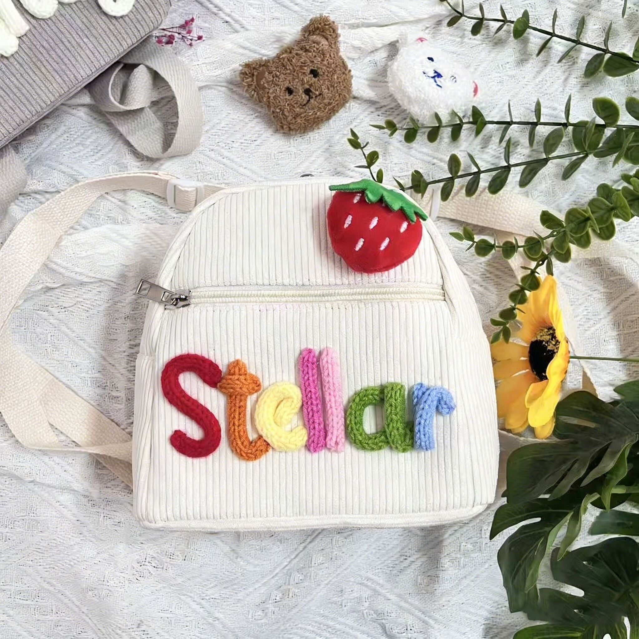 (Pre Order)Personalized Backpack Name Embroidery - Customizable Bag