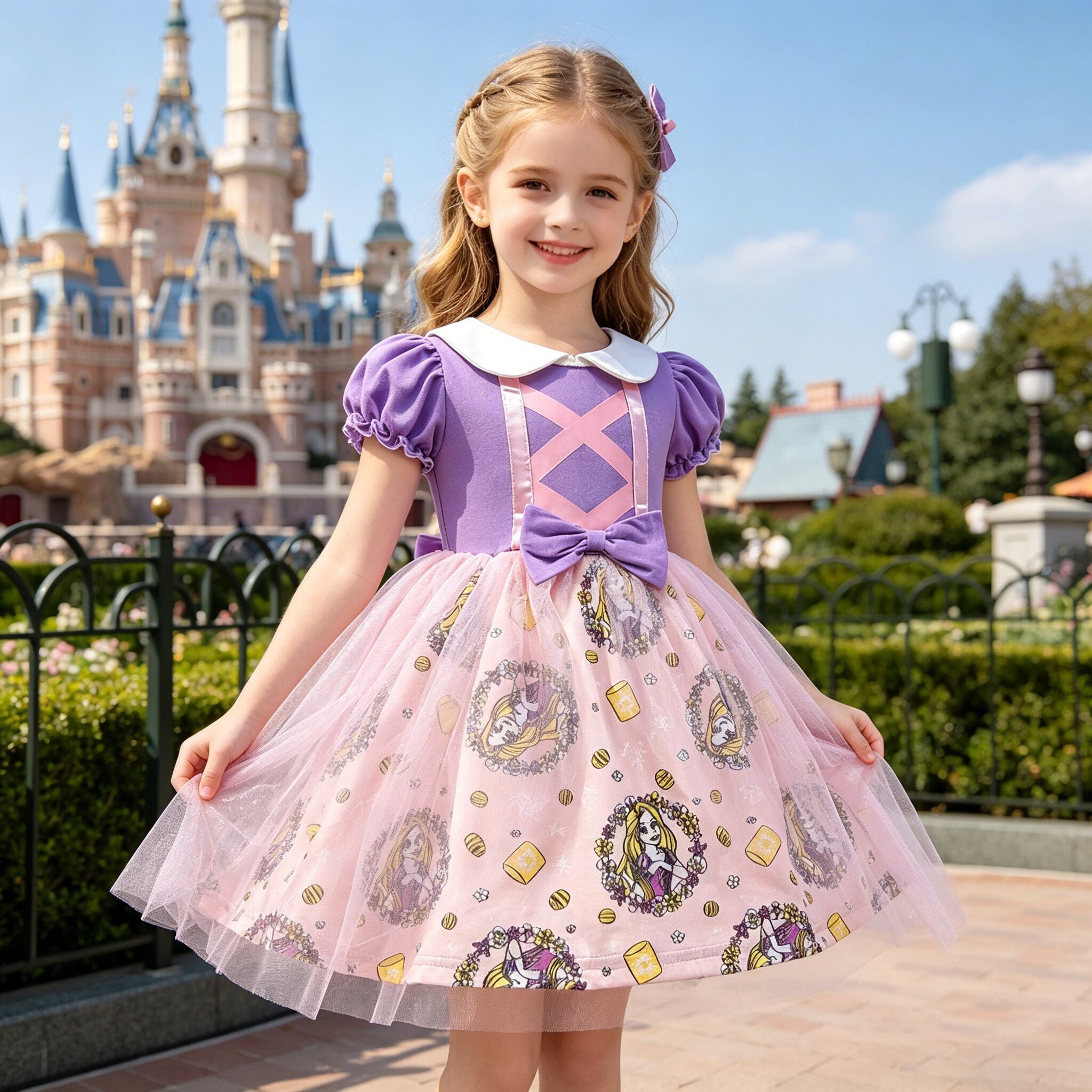 (In Production)Girls Summer Princess Tulle Dress