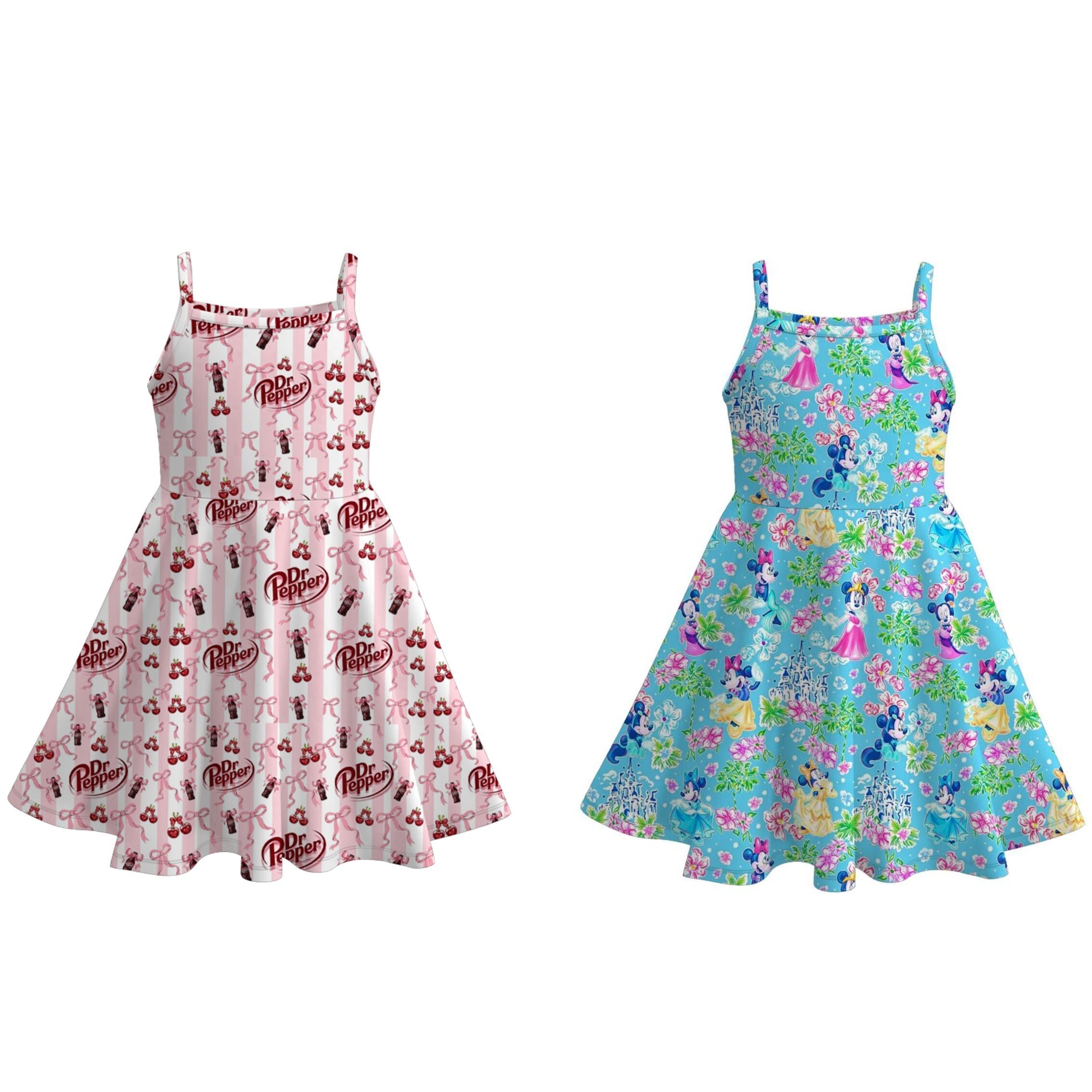 (Pre Order+Prepack Zone)Girls Summer Print Slip Dress