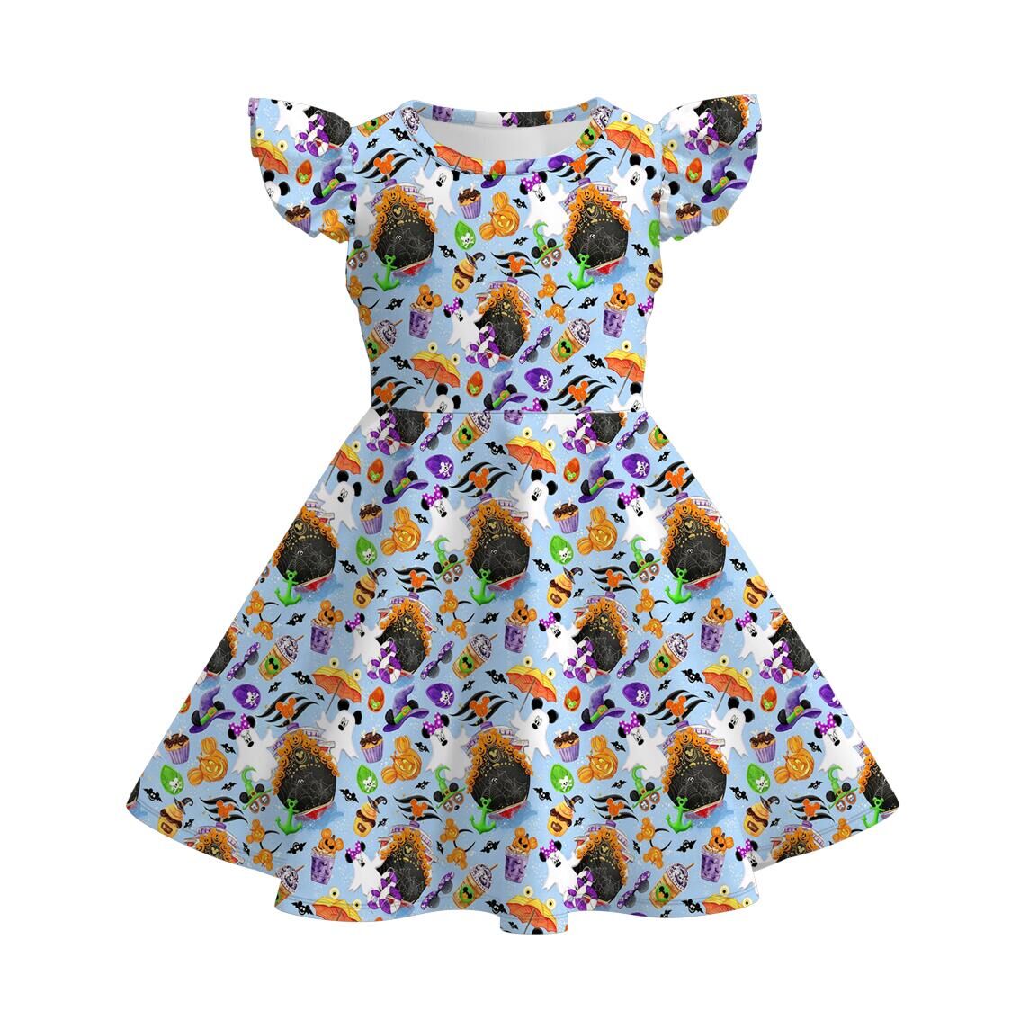 (Weekly Pre-Order)Family Halloween Ghost Print Dress,Set&Top(Ends 8.16)