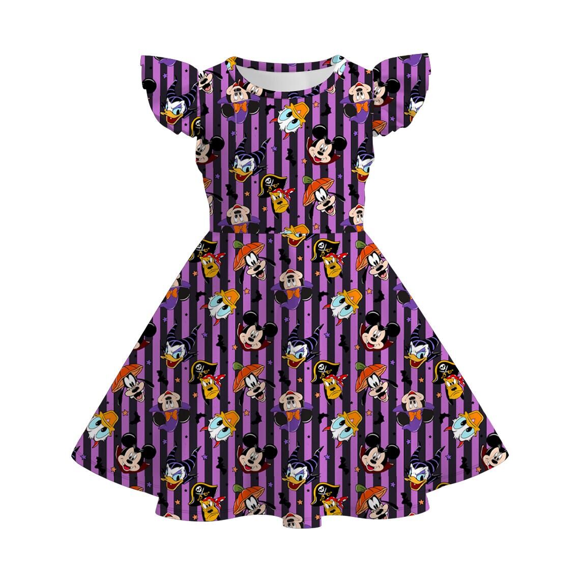 (Weekly Pre-Order)Family Halloween Cartoon Print Dress,Set&Top(Ends 8.16)