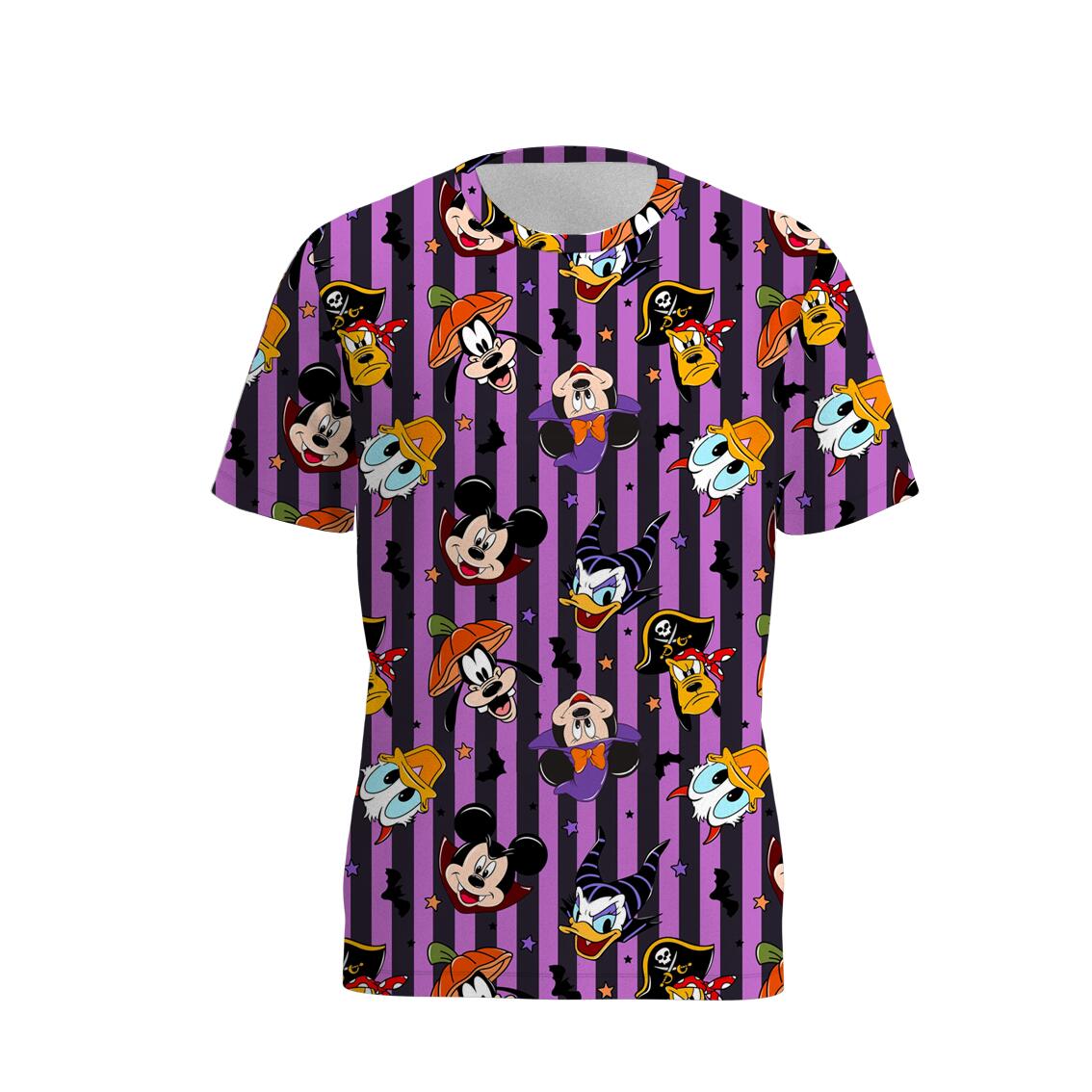 (Pre Order)Family Halloween Cartoon Print Dress,Set&Top