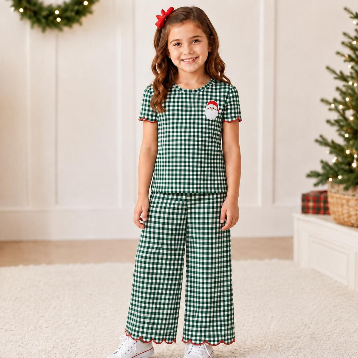 (Pre Order)Sisters Christmas Embroidery Scallop Set