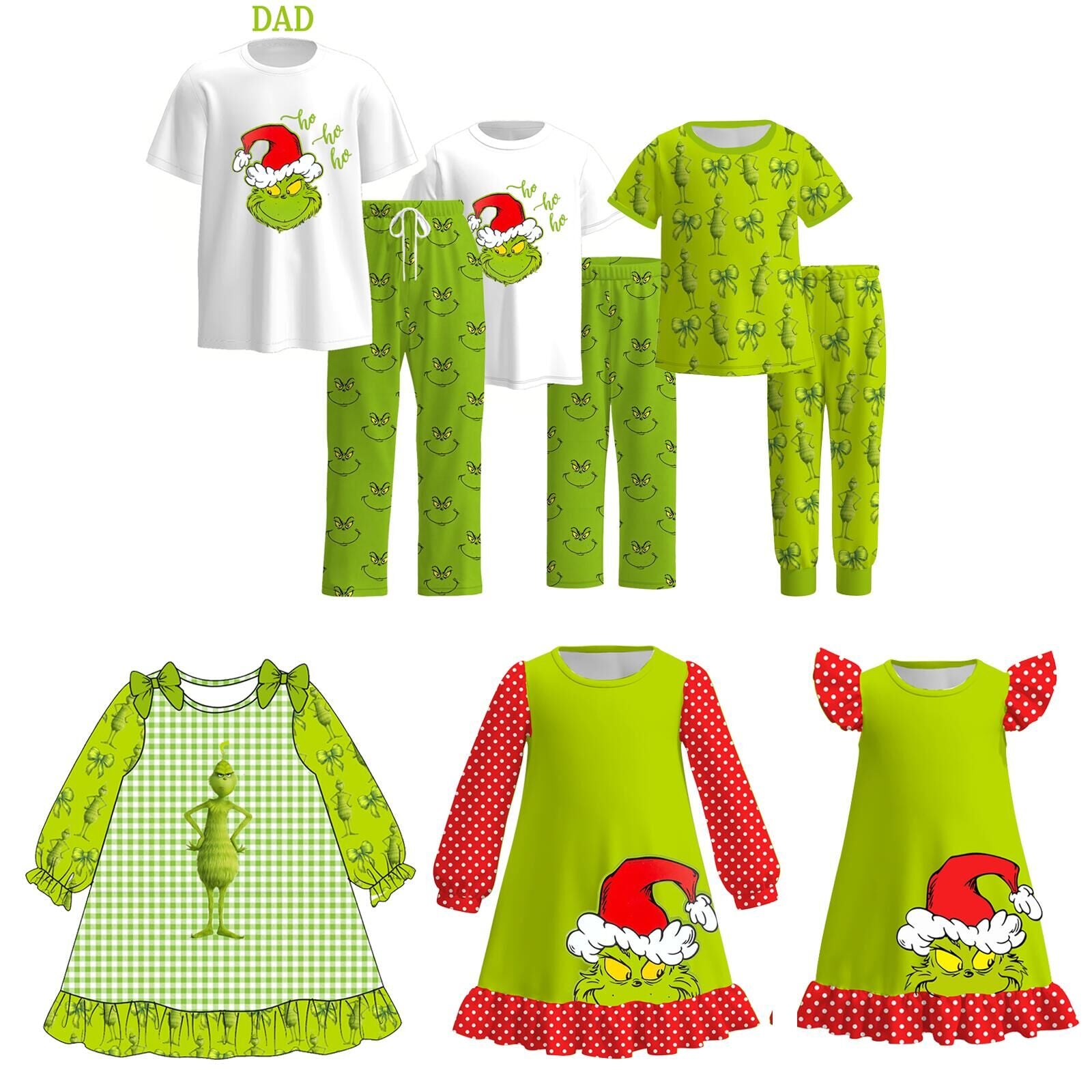 (Pre Order)Family Christmas Print Dress&Set
