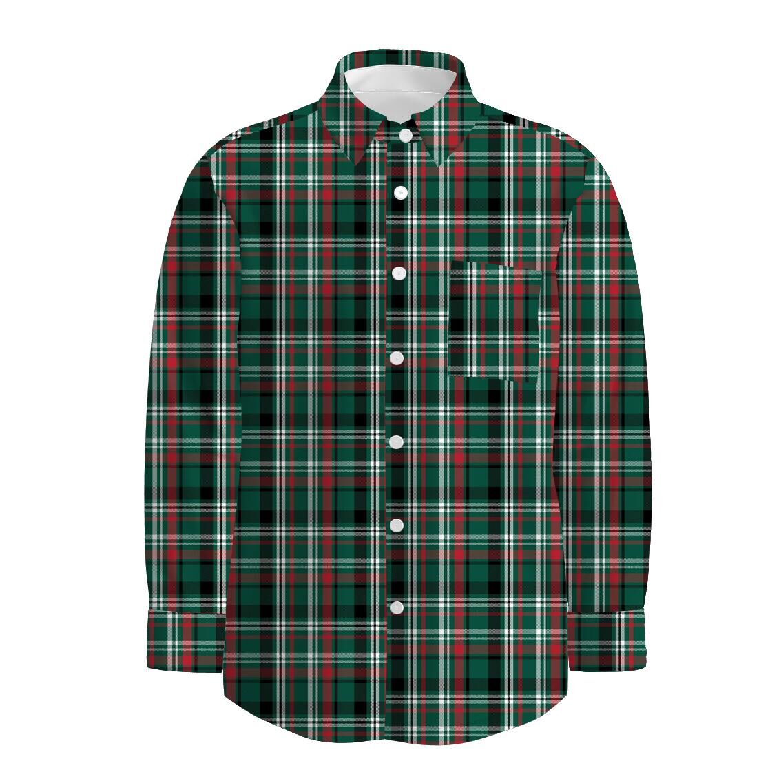 (Pre Order)Family Christmas Plaid Print Dress,Set,Top&Pants