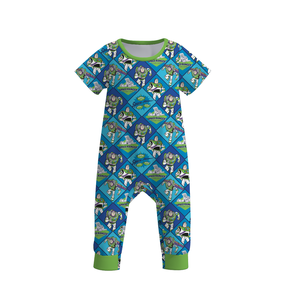 (Pre Order)Boys Summer Cartoon Print Romper