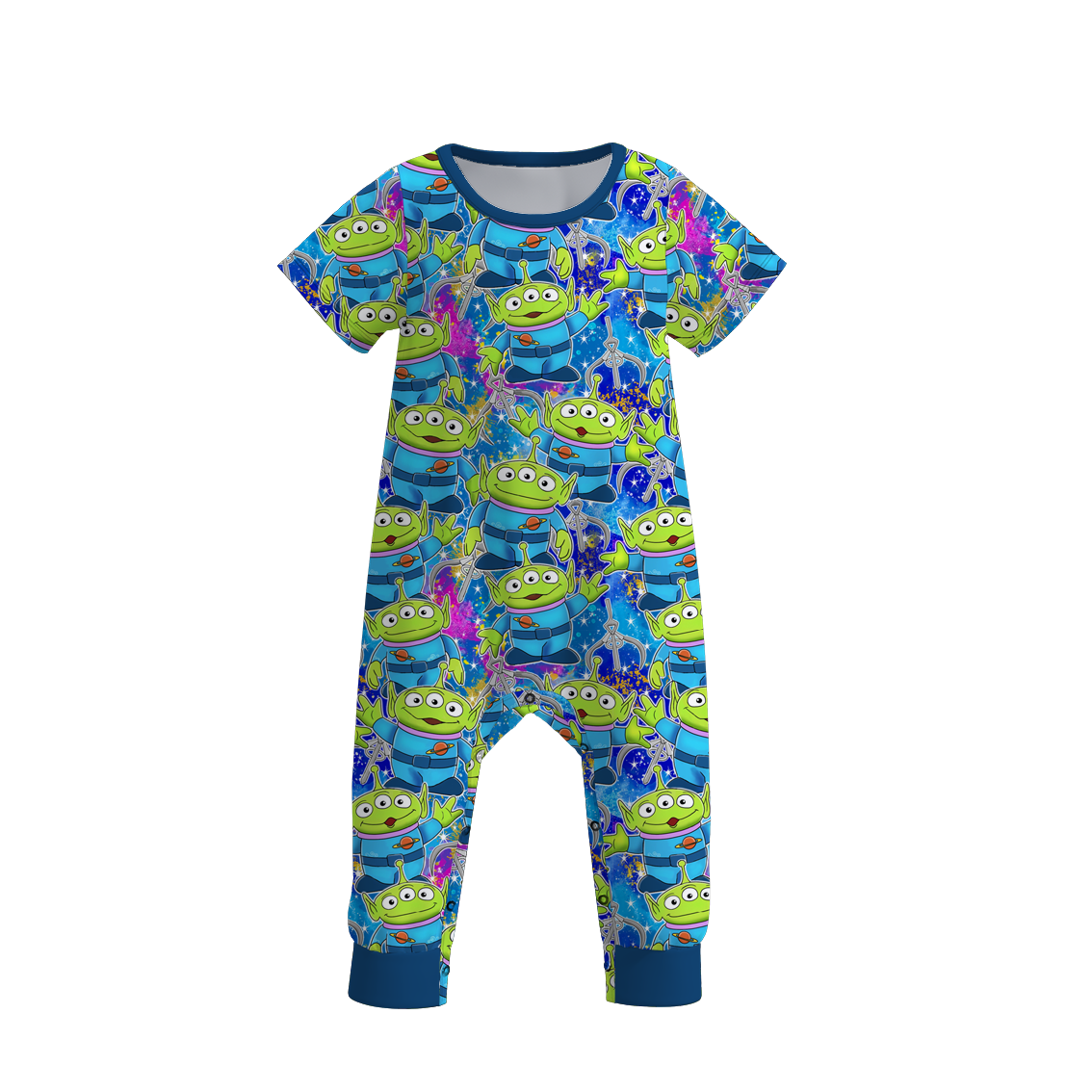 (Pre Order)Boys Summer Cartoon Print Romper