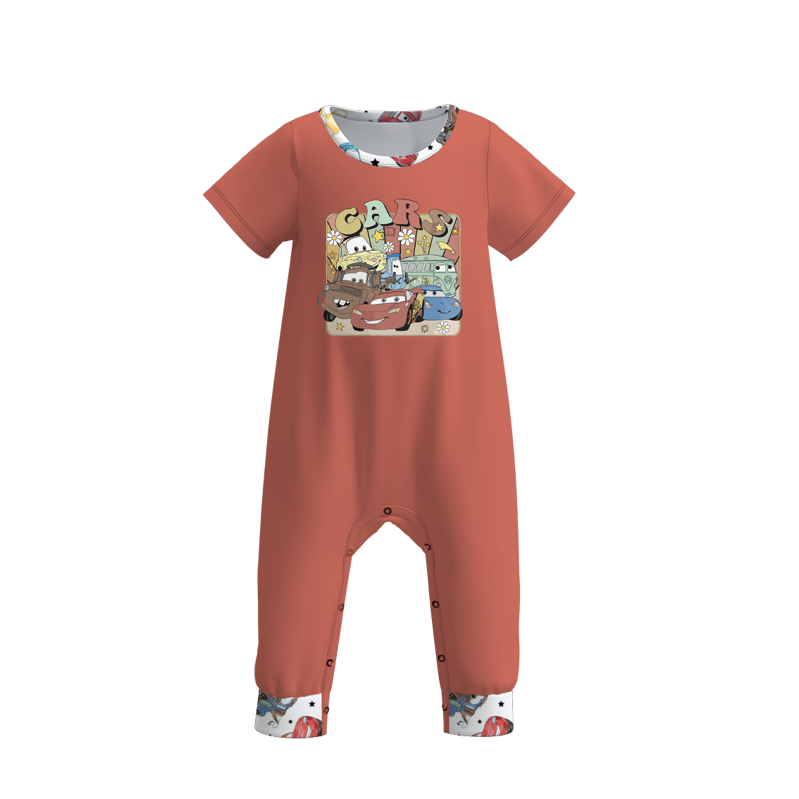 (Pre Order)Boys Summer Cars Pixar Print Romper