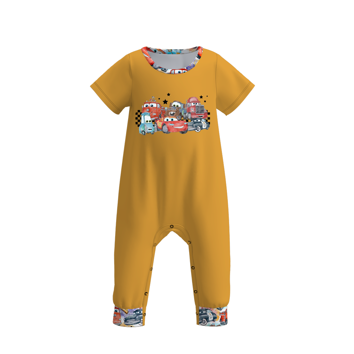 (Pre Order)Boys Summer Cars Pixar Print Romper