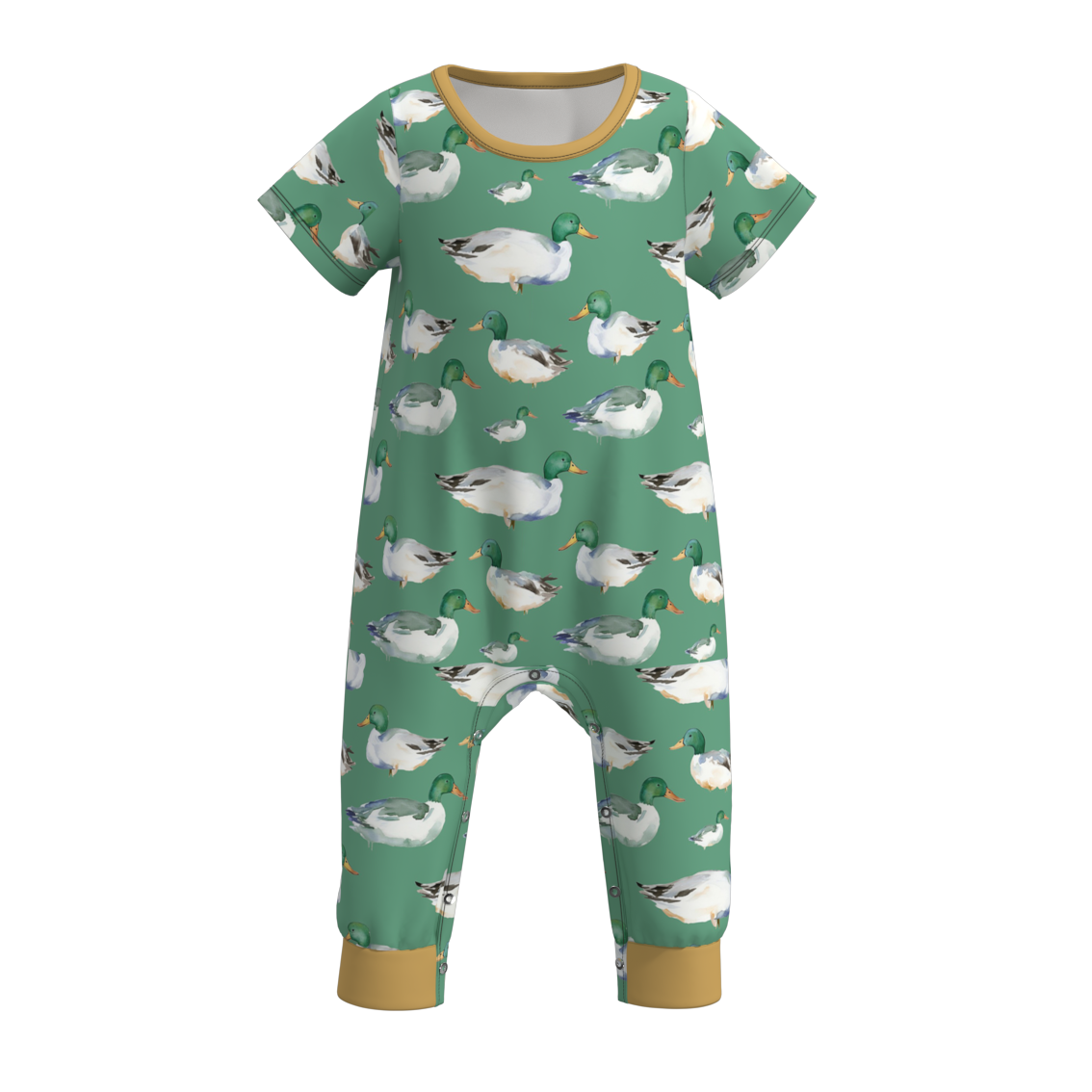 (Pre Order)Baby Boys Summer Animal Print Romper