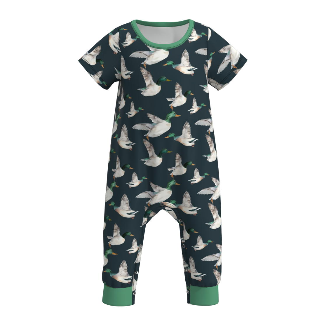 (Pre Order)Baby Boys Summer Animal Print Romper