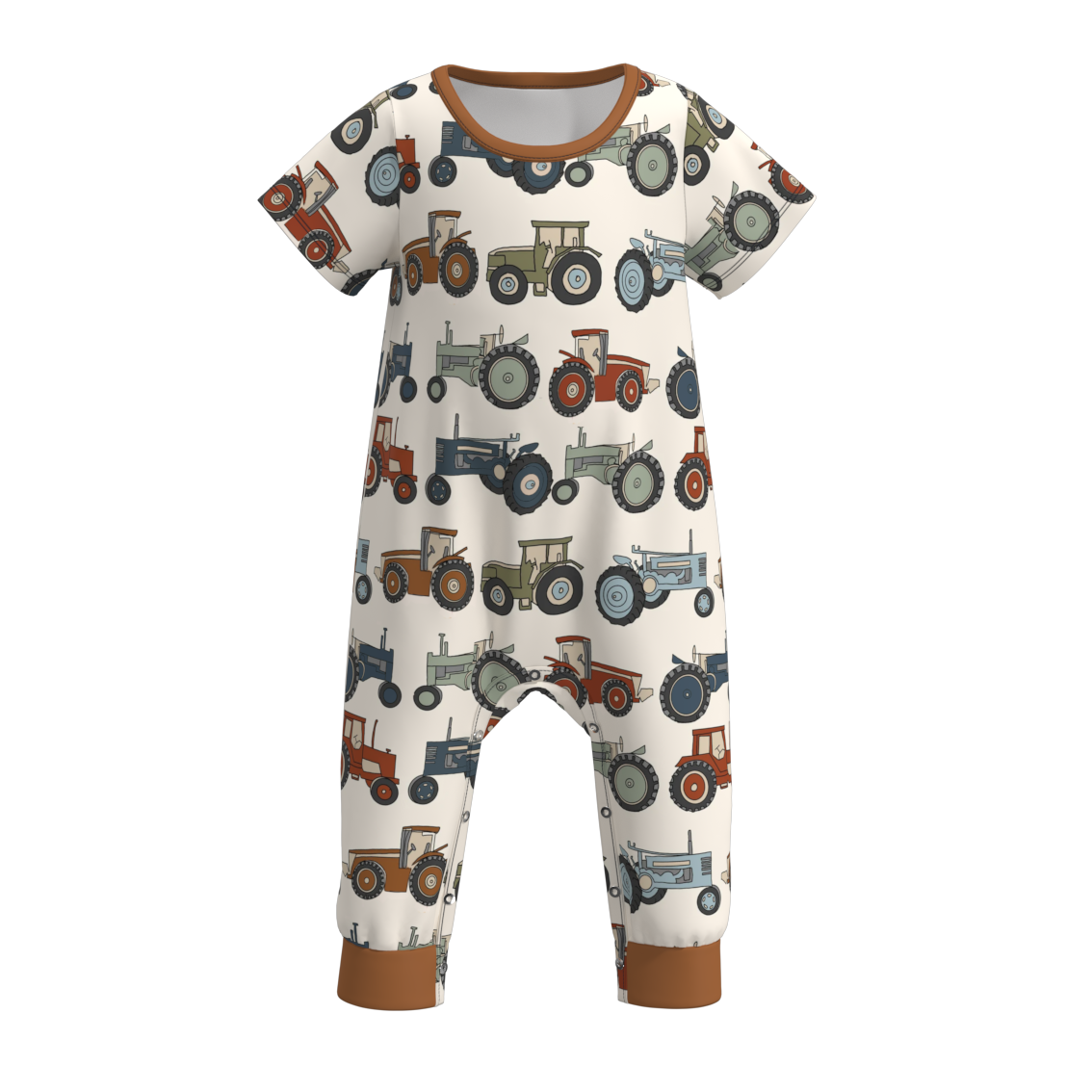 (Pre Order)Baby Boys Summer Animal Print Romper