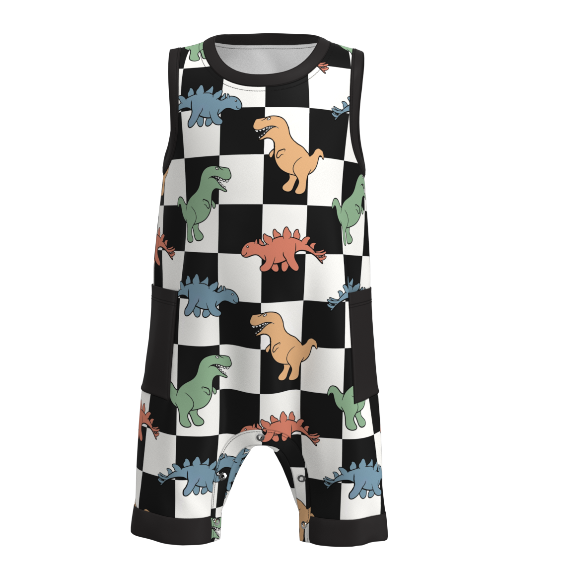 (Pre Order)Baby Boy Summer Dinosaurs Print Romper