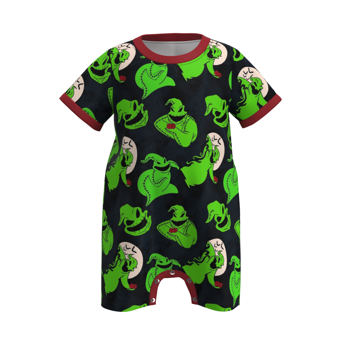 (Pre Order)Baby Boys Halloween Cartoon Print Romper