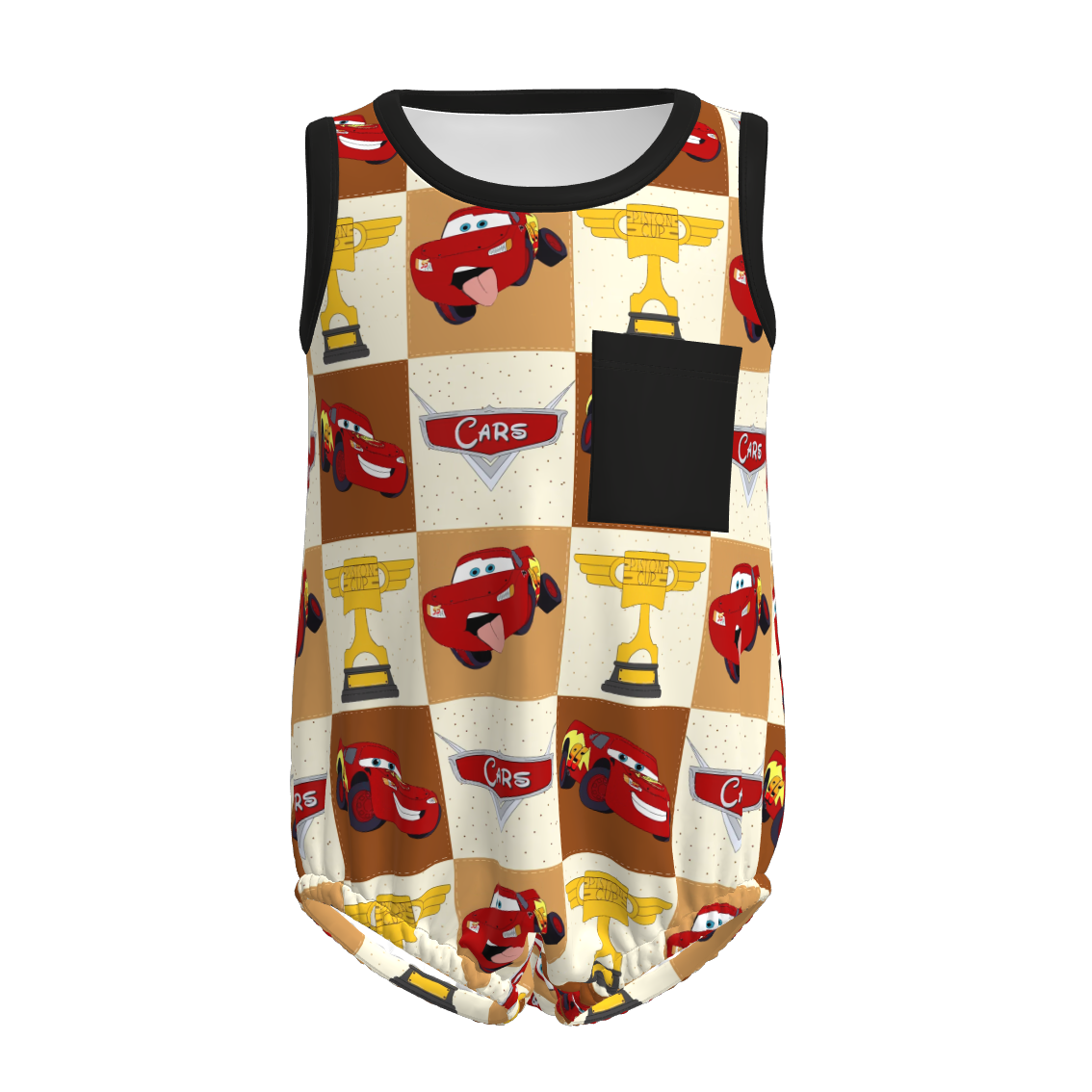 (Pre Order)Toddler Boys Spring and Summer Truck Print Romper