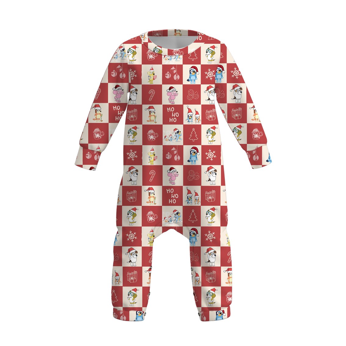 (Pre Order)Baby Boys Christmas Cartoon Print Romper