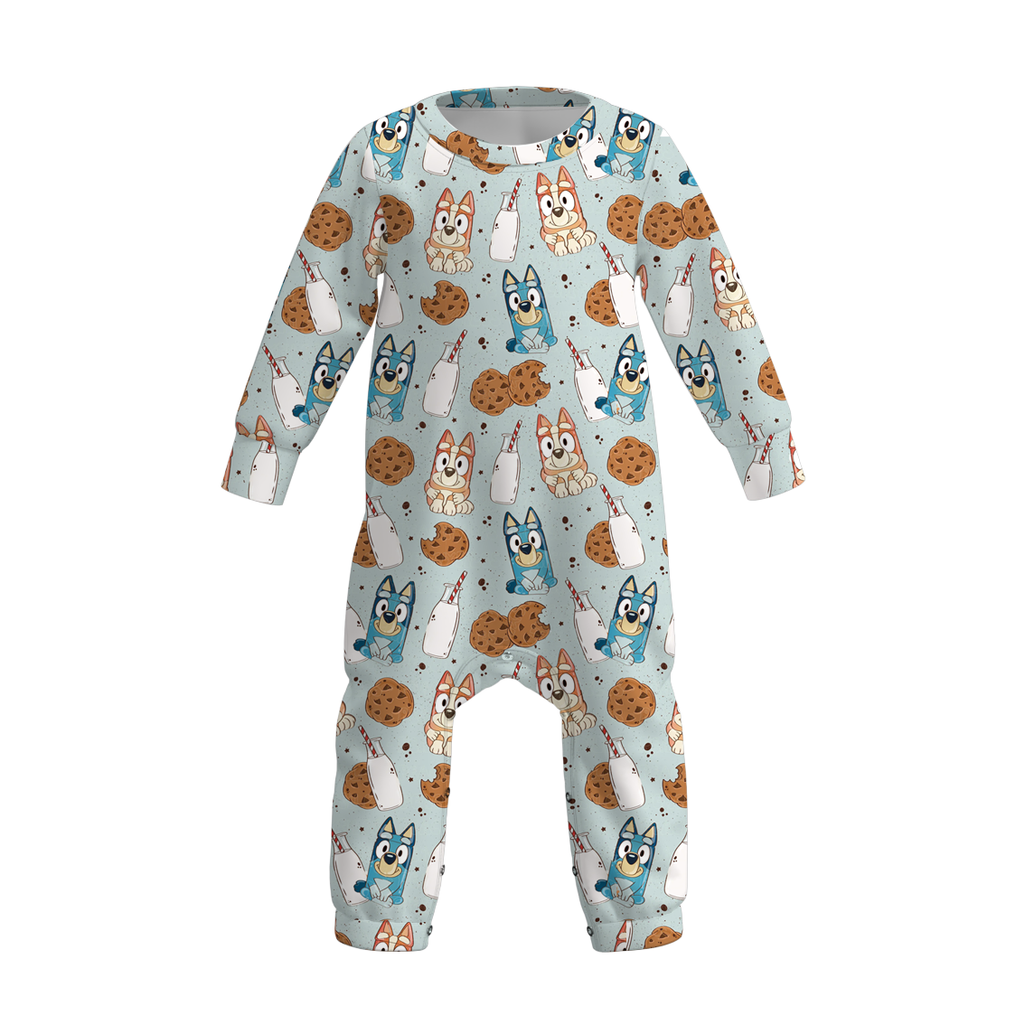 (Pre Order)Baby Boys Christmas Cartoon Print Romper