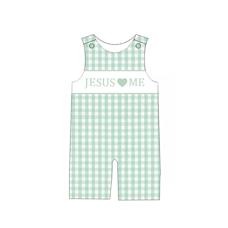 (Pre Order)Siblings Fall JESUS♥ME Embroidery Smocked Dress,Set&Romper