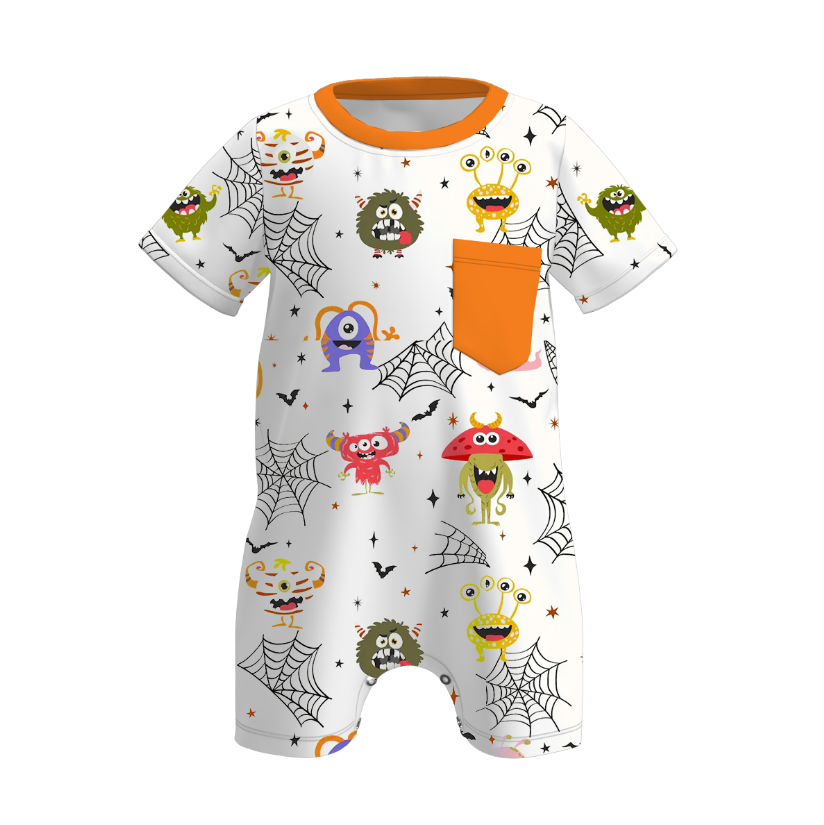 (Pre Order)Family Halloween Print Dress,Top&Romper
