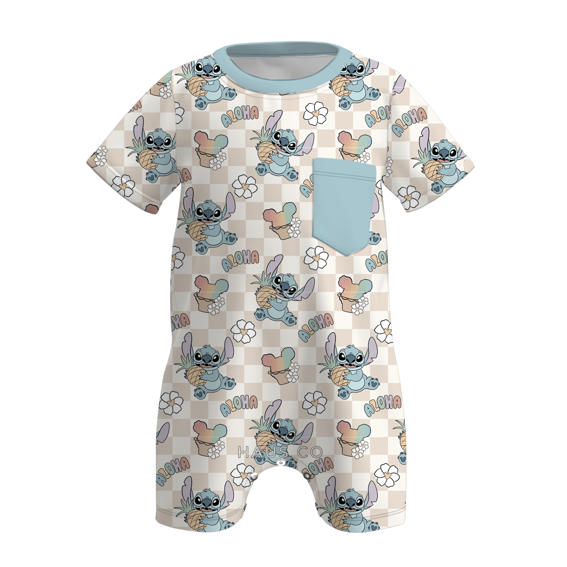 (Pre Order)Toddler Boys Spring and Summer Cartoon Print Romper
