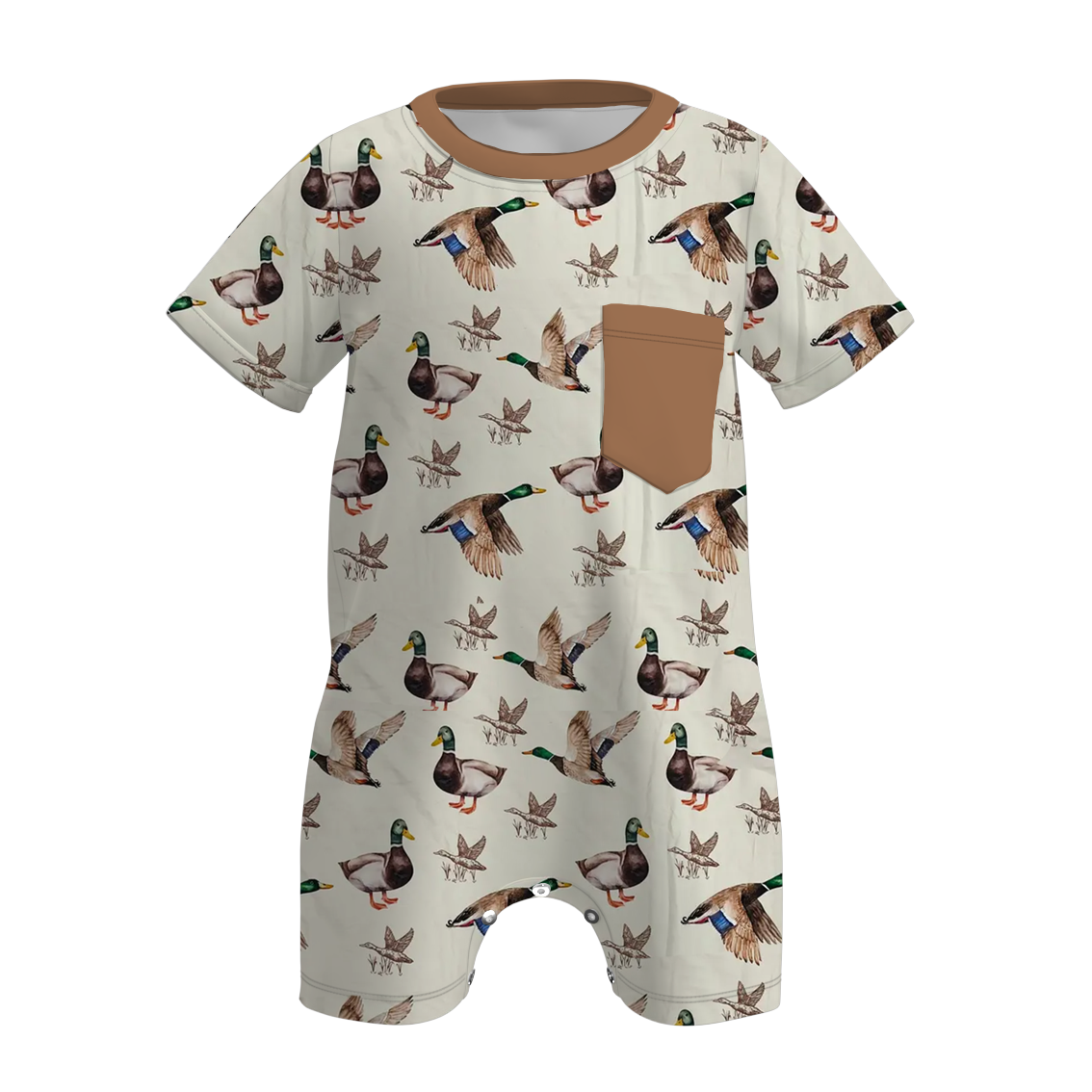 (Pre Order)Toddler Boys Spring and Summer Cartoon Print Romper