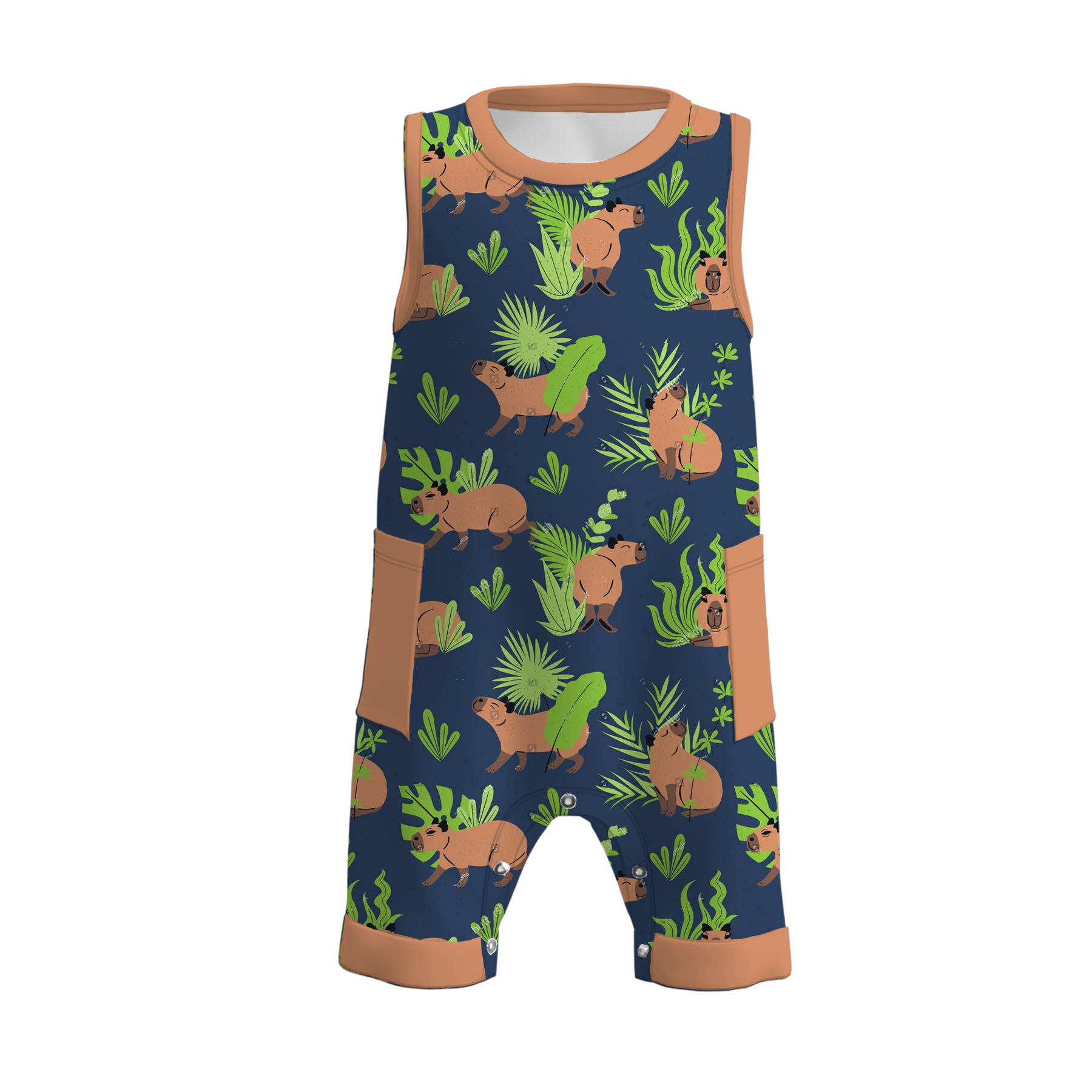 (Pre Order)Family Spring&Summer Cartoon Print Top&Romper