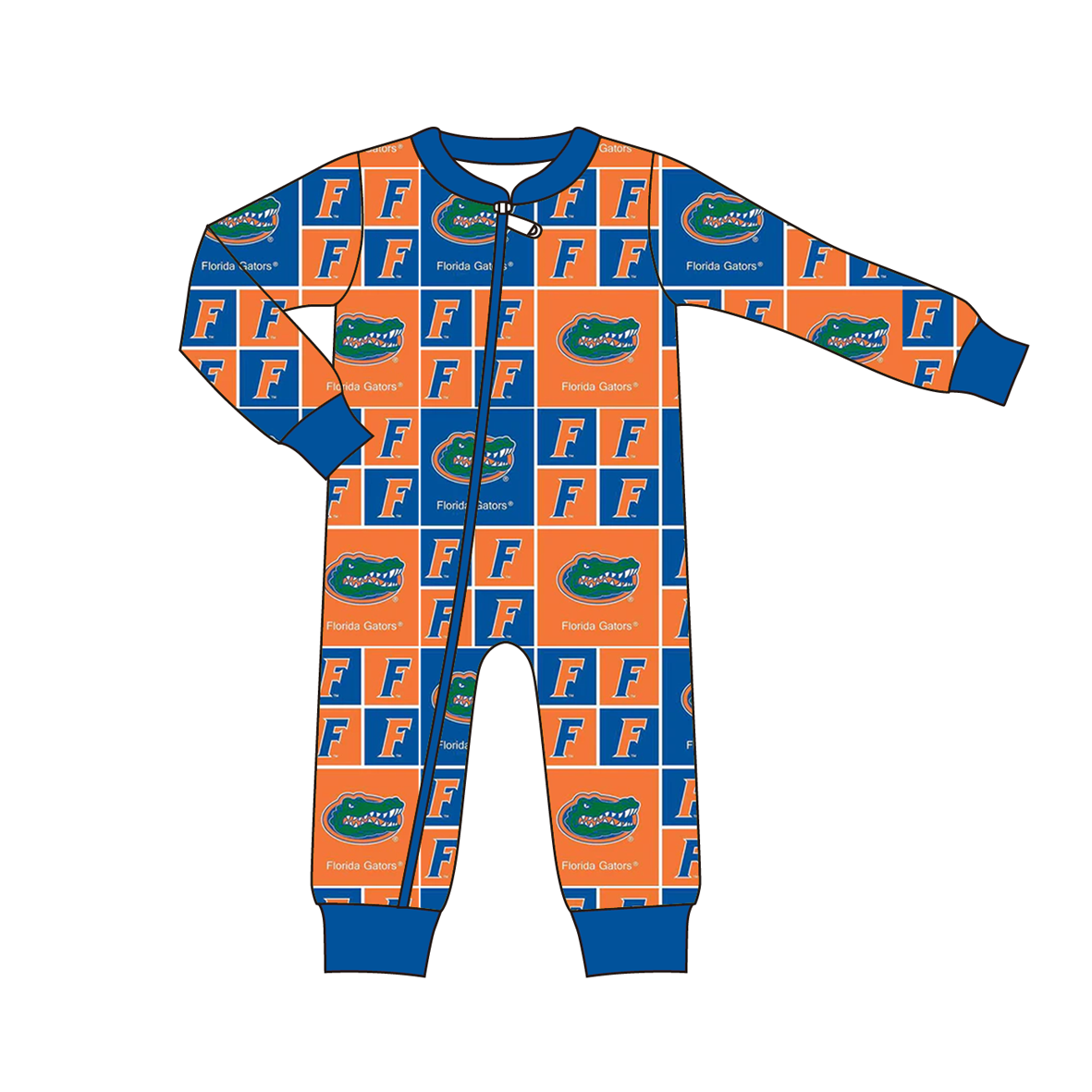 (Pre Order)Family Football Florida Print Pajamas&Romper